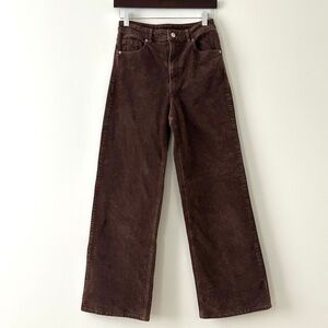 H&M Divided Brown Corduroy Wide Leg Pants